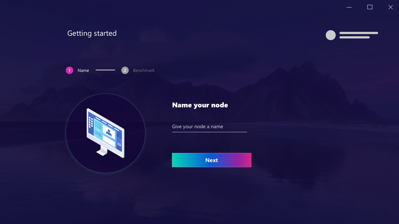 Naming the machine as a node on the network